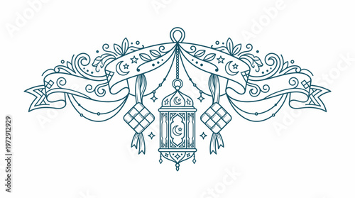 Intricate Green Lantern Hanging Decoration.