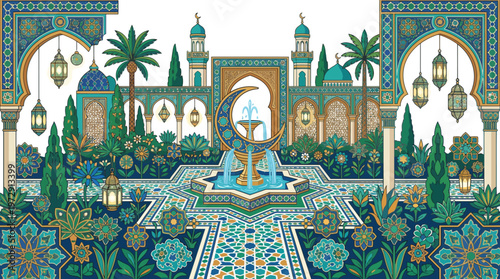 Woman standing in front of archway.