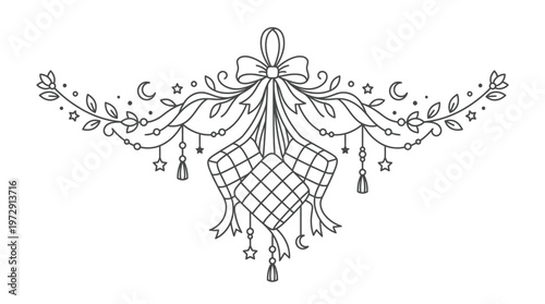 Wrapped gift with decorative bow.