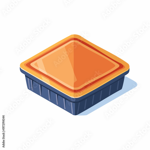 折りたたみ式プラスチックコンテナのイラスト・物流倉庫