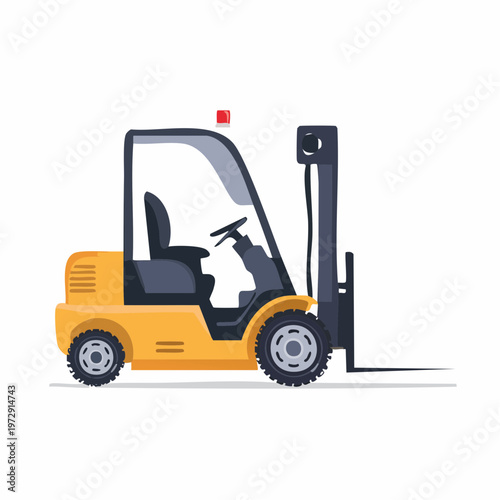 フォークリフトのイラスト・物流倉庫の運搬作業