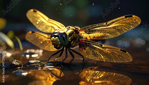 Dragonfly close up