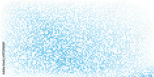 Konstfotografi Transparent Vector Gradient Blue Color Halftone Background Staggered Dots Patter