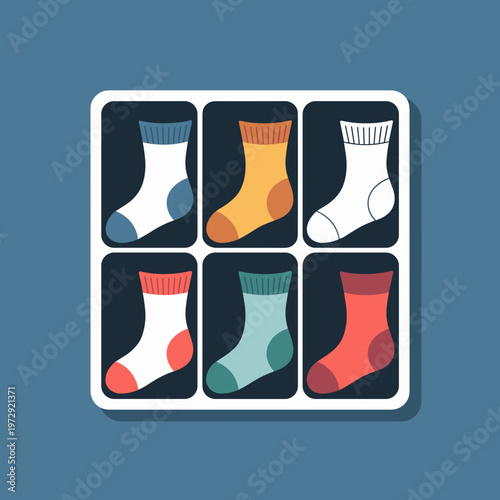 Drawer compartment tray with folded socks for organization