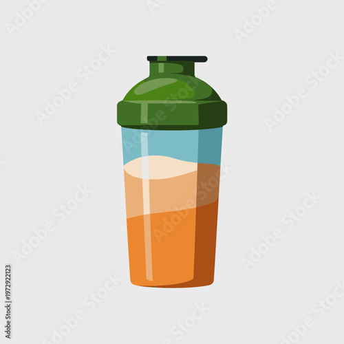 Protein shaker bottle for sports nutrition and fitness