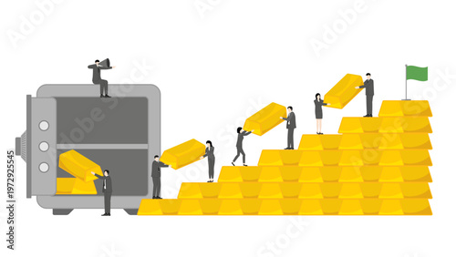 Executive Leader Ordering Business Team to Withdraw Gold Bullion Bars for Major All In Investment Move to Capitalize on Market Downturn and Secure Profits