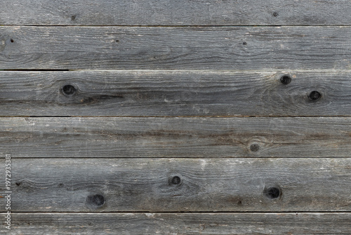 Horizontal weathered wooden planks texture background