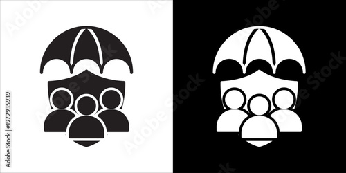 Family Icon Sheet Black And White