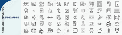 Broadboarding Icon: A collection of various board icons arranged to illustrate the broad boarding context for design, communication, presentation, and marketing purposes.