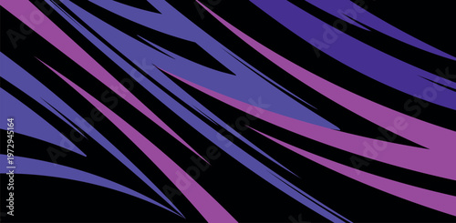 Abstract Purple Flowing Curved Lines Dynamic Tech Background