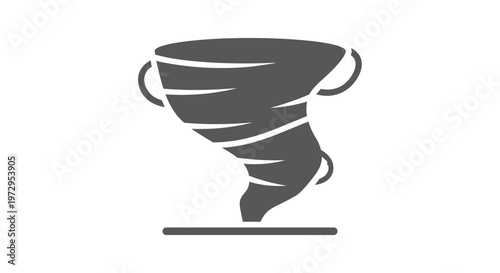 Tornado Weather Storm Icon Symbol.