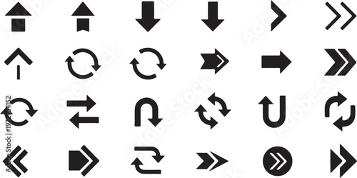 Black arrow on white background arrows direction navigation