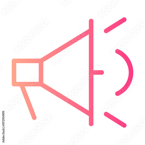 megaphone gradient icon