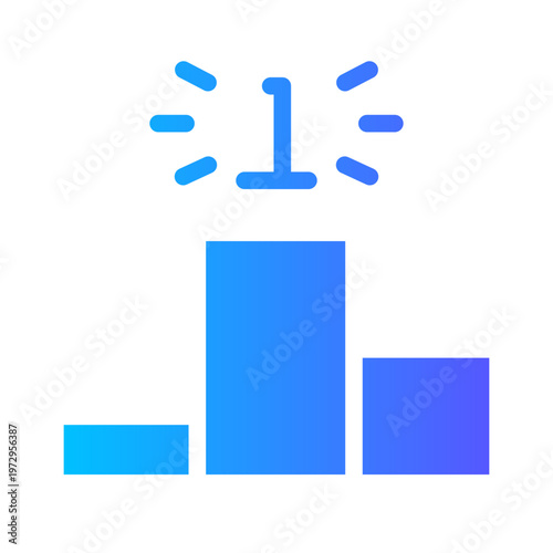 podium gradient icon
