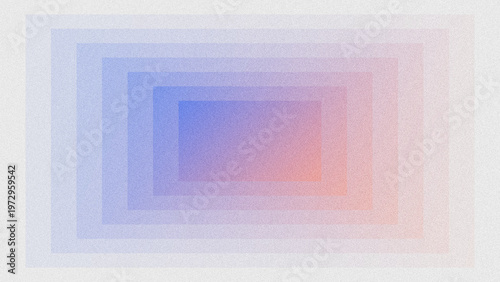 Φωτογραφία Abstract modern background with layered, grainy rectangles featuring a smooth blue-to-coral purple gradient