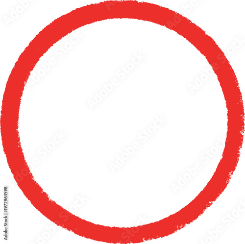 ペイントタッチの丸アイコン　赤丸　ベクター　EPS　Adobe Illustrator Artwork