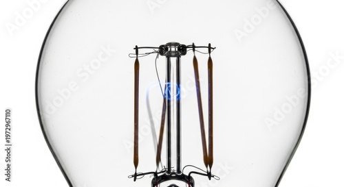 Close Up Light Bulb Filament Globe