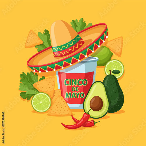 Cinco de Mayo Celebration Sombrero and Decor
