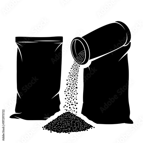 Perlite Bag Spout Silhouette for Horticulture and Soil Amendment