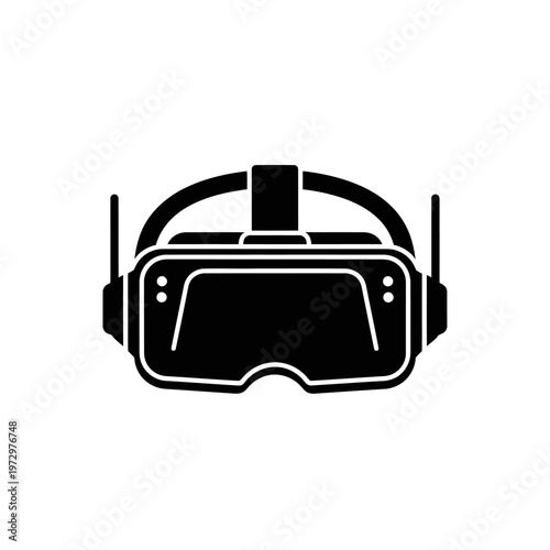 Virtual Reality Headset Silhouette for Specialized Farm Monitoring Tech