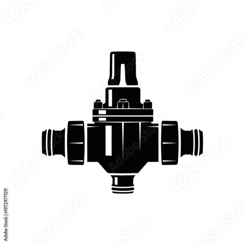 Venturi Fertilizer Injector Silhouette for Automated Irrigation Lines