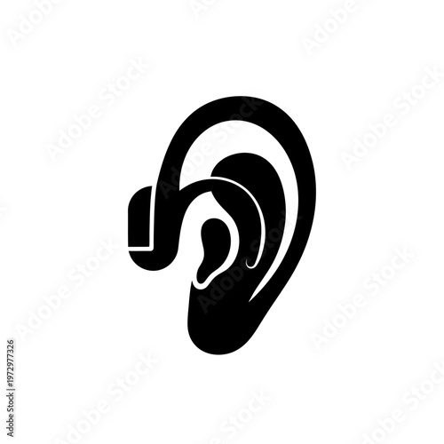 Wearable Light Therapy Ear Device Silhouette for Circadian Rhythm Tech