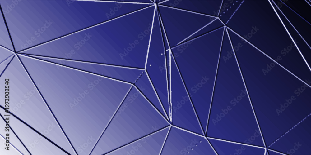 Obraz premium Low Poly Network Design: Stylized 3D Connection Nodes and Web Structures for Tech, UI, Apps modern gradient elegant