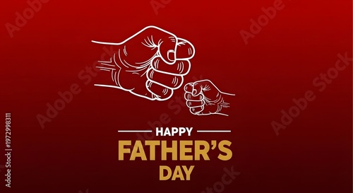 Happy father's day a heartwarming illustration of family connection