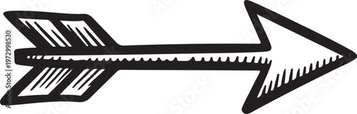 abstract arrow silhouette