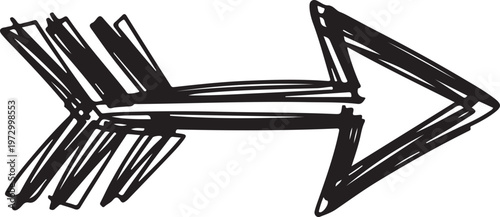 abstract arrow silhouette