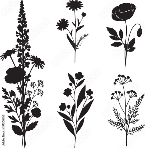 Romantic couple silhouette embracing under falling hearts symbolizing love and affection.