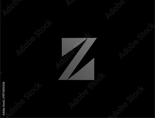 Letter Initial Z logo design abstract modern concept