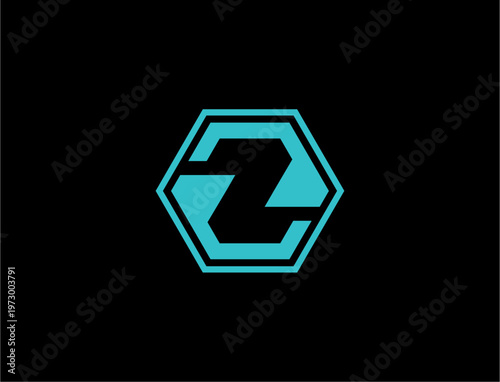 Letter Initial Z logo design abstract modern concept