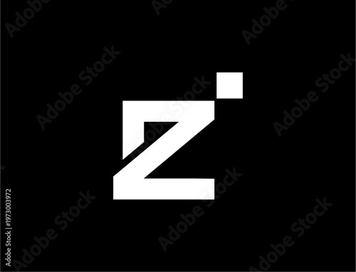 Letter Initial Z logo design abstract modern concept