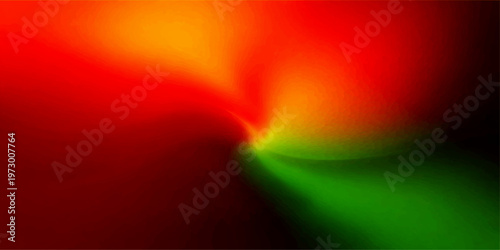 Abstract a vibrant, captivating gradient of color transitions smoothly from warm reds to bright greens, inviting the eye to explore its depths. 