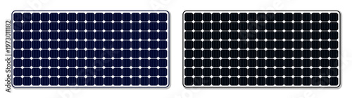 Solar panels for renewable green energy production isolated on white background, solar, panel, energy, power, technology, solar panel, sunlight, pattern, environment