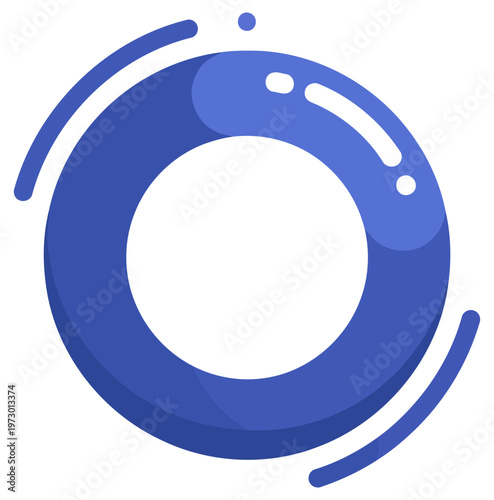 Loading icon circular progress indicator with rotating motion clean vector design