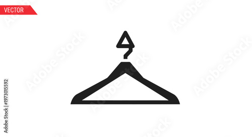 Black Plastic Coat Hanger Only.