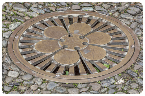 Fotografie Bouche d’égout pour eaux pluviales