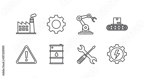 Common safety symbols and their meanings illustrated Vector