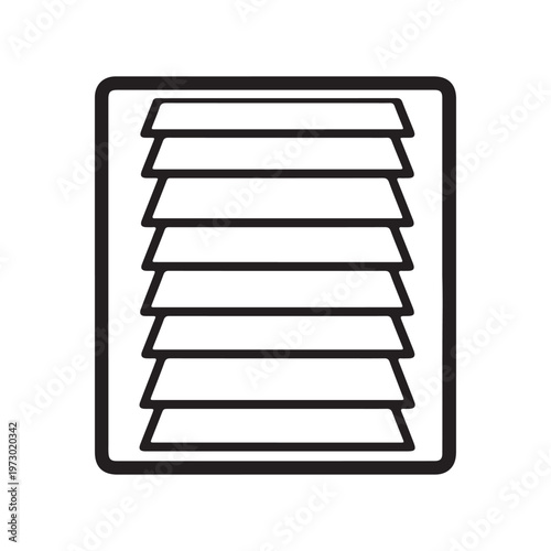 Louvers sign icon. Window blinds or jalousie symbol.