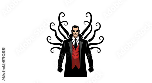 Mysterious Man with Tentacles