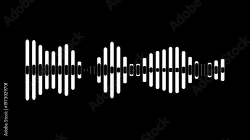 Audio sound waveform animation, Animated sound waveform spectrum with transparent background, Sound audio equalizer animation, Speech wave, sound wave, Audio spectrum