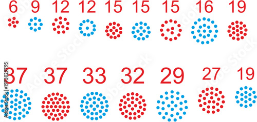 Rhinestone Dot Pattern Variations, Crystal Circle Motif Set for Garment Decoration and Craft Design