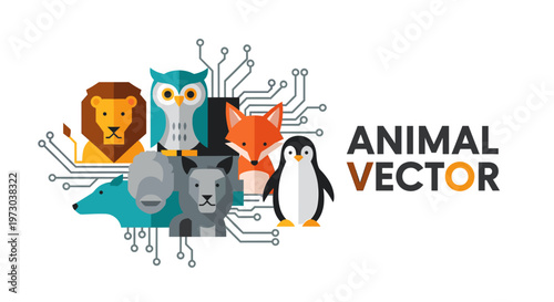 A whimsical illustration of a dog integrated with circuit board elements conveys technological advancement, connectivity, and a playful approach to in