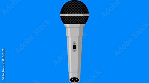 Wireless Microphone Closeup View.