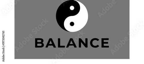 Yin Yang Balance Symbol.