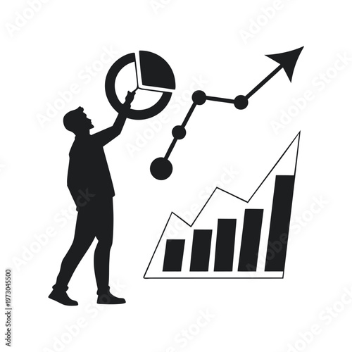 Business Growth Data Analysis Icon

