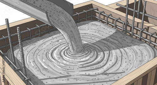 Concrete Pouring Foundation Construction