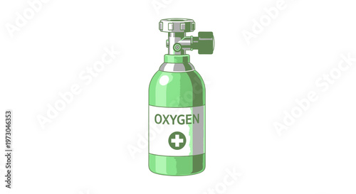 Medical Oxygen Tank for Respiratory Support and Healthcare